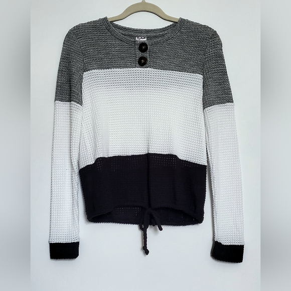 No Boundaries Sweaters - No Boundaries Color Block Sweater